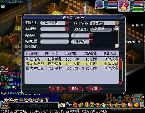 梦幻西游测试区最新帮派帮费发放标准